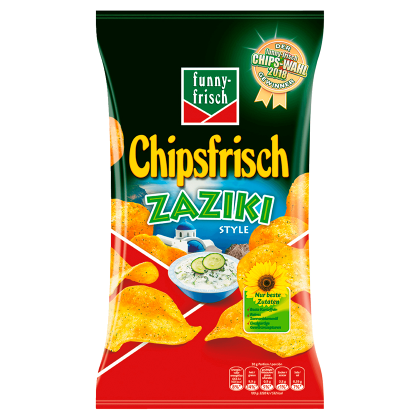 Funny-frisch Chipsfrisch Zaziki Style 175g